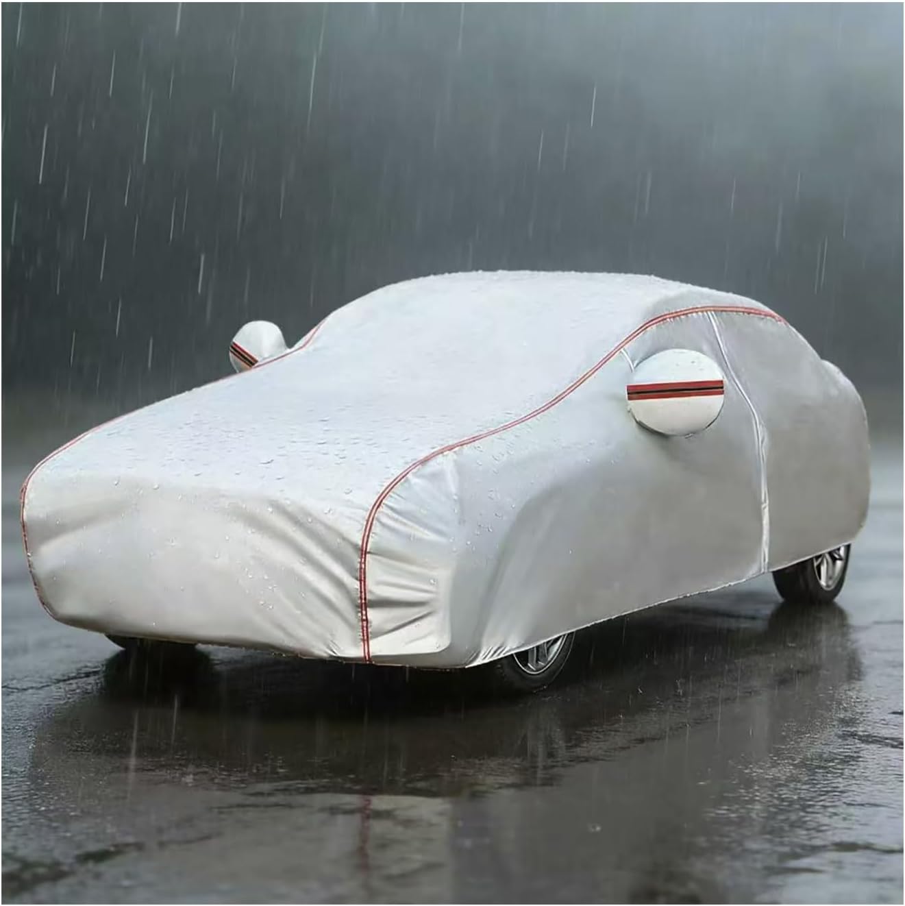 Waterproof Car Cover for Nissan 280ZX 2 Seater 1979-1983, Outdoor Car Covers, Rain Snow Uv Dust Sand Protective, All-Weather Protection with Zipper & Reflective Strips zwuk12241611