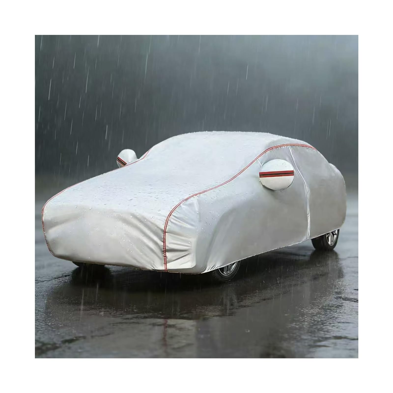 Outdoor Car Cover for Lexus LX 570 (2008-2024), Waterproof Car Covers, Rain Snow Uv Dust Sand Protective, All-Weather Protection with Zipper & Reflective Strips zluk12231083