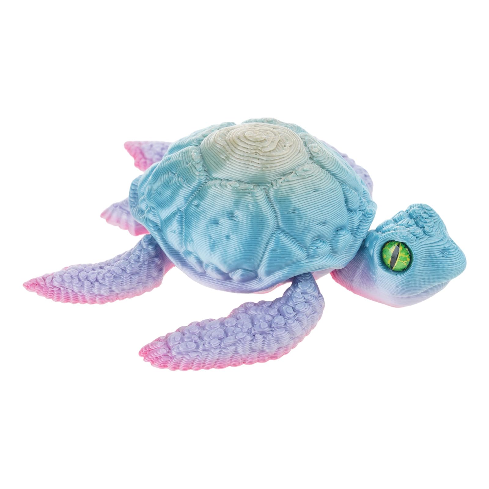 ordinarYone 3D Printed Flexible Joint Articulated Sea Turtles Fidgets Toy Table Ornament Realistic Turtles Figurines