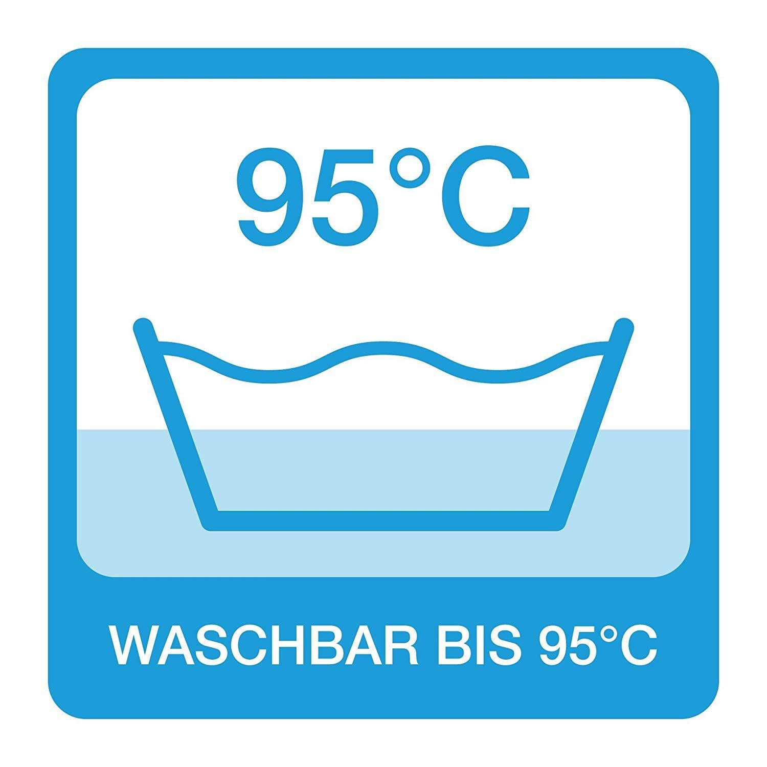 Schlafmond Medicus Clean Allergiker Winterdecke 155x220 Set mit Kissen 80x80 cm - Bettdecke 155x220 Set mit Kissen aus Baumwolle - Waschbar bis 95 Grad