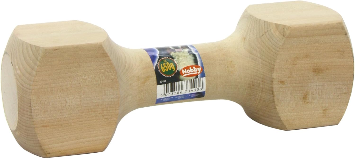 Nobby Wooden Retrieving Dumbbell, 650 g
