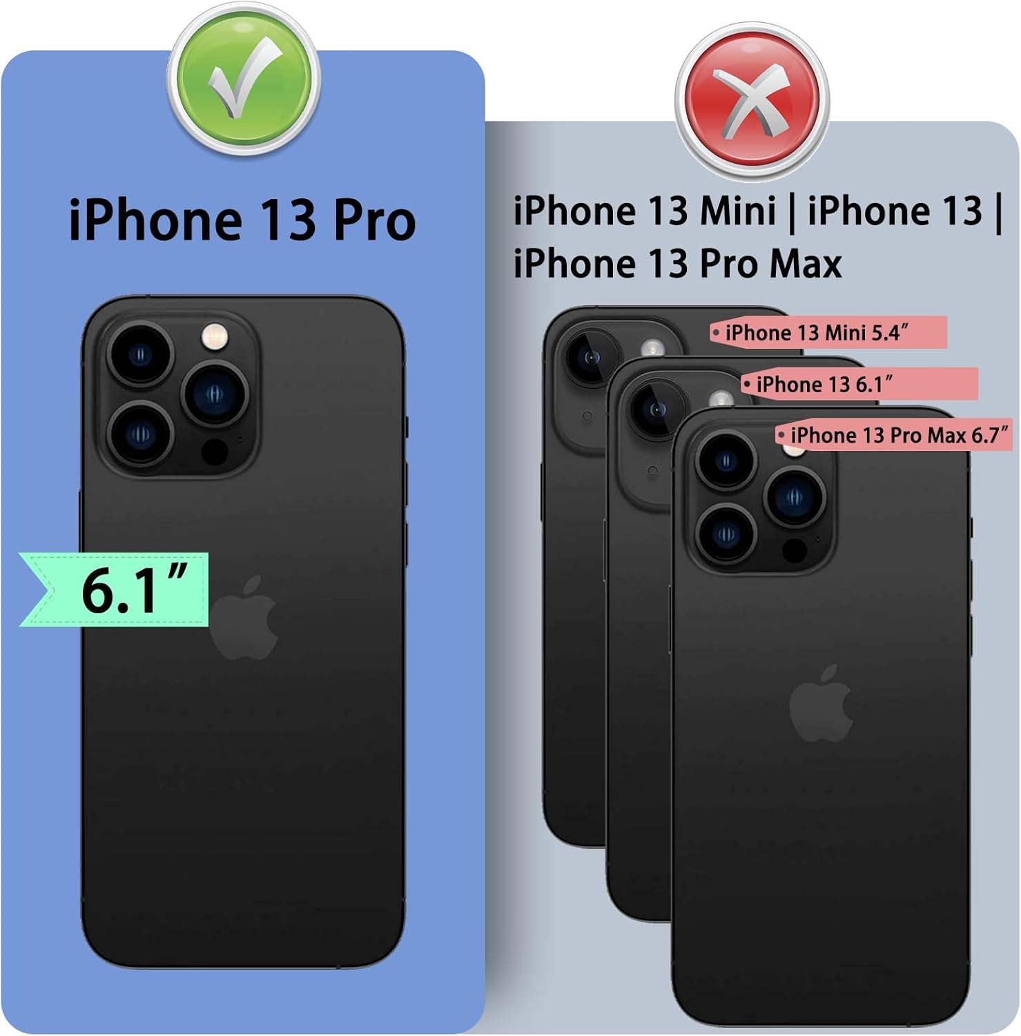 DuckSky for iPhone 13 Pro 6.1" Genuine Leather Wallet case【RFID Blocking】【4 Credit Card Holder】【Real Leather】 Flip Folio Book Protective Cover Women Men for Apple 13Pro Phone case Wine Red