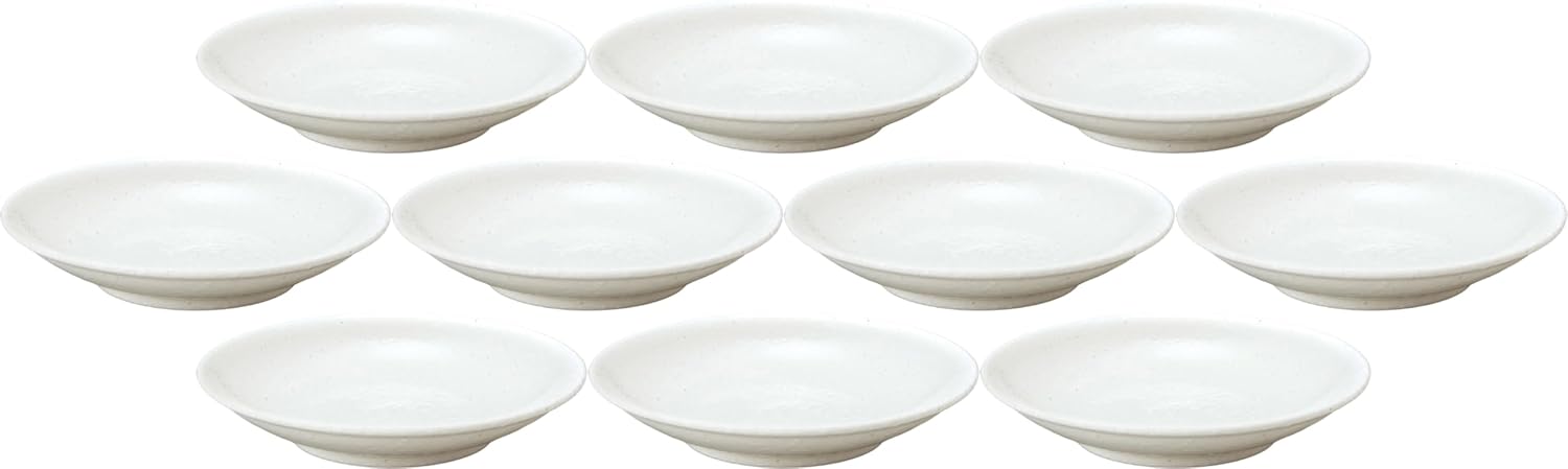 10個セット 和風中華 メタ玉21cm深皿 粉引 | 中華中皿 [ 21.1×4.3cm ]