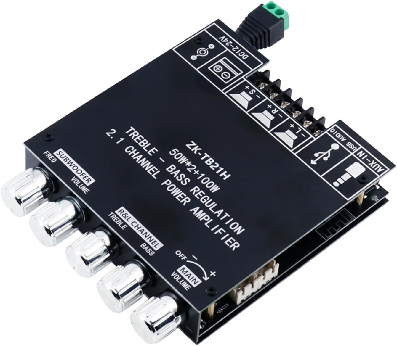 Bt Amplifier Board Aux Bt USB Input for DIY Home Speakers Stereo 2.1 Channel Consumer Electronics| TV Video & Home Audio| TV Video & Audio Parts| Amplifier Parts & Components