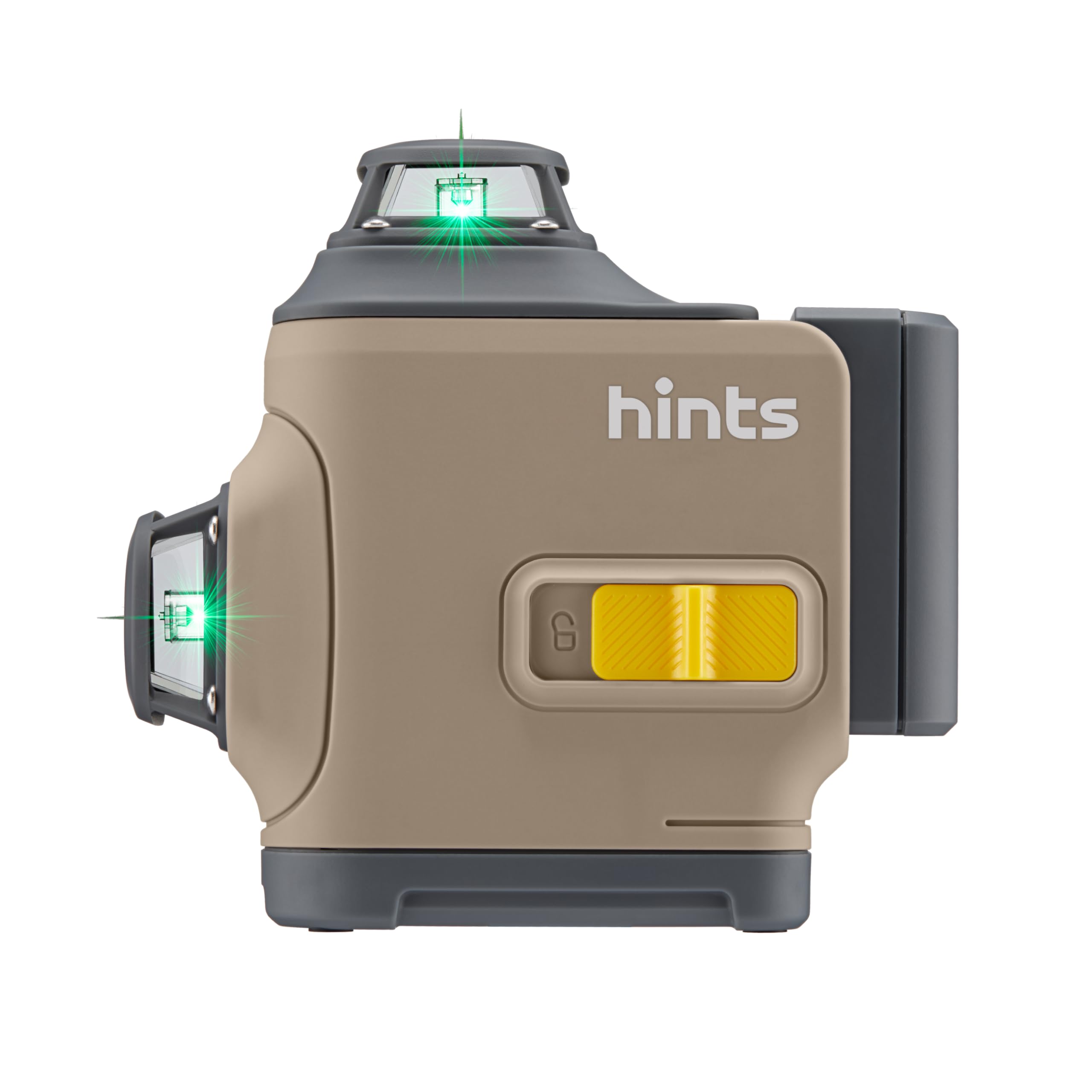hints 3d laser level self-leveling 3x360°, 3 beams, 100ft, ±1/12" accuracy, ip54, outdoor pulse mode, remote and gesture control, type-c chargin, storage case and e xtra li-ion battery included