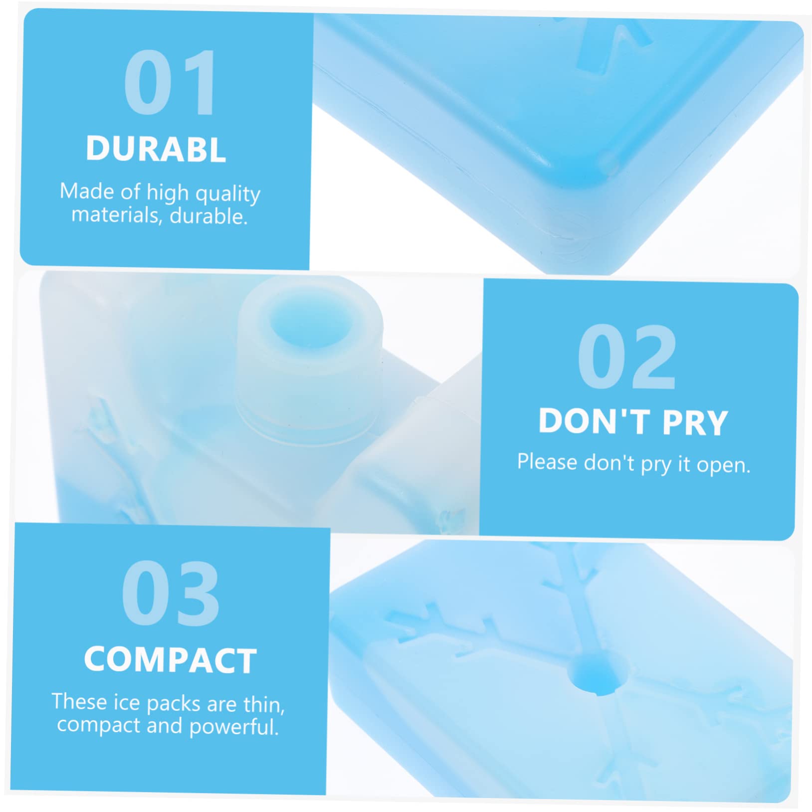 VALICLUD 4 Piezas Contenedor de Almacenamiento de Alimentos Reutilizable Caja de Práctica para Mantener Frescos Comidas y Almuerzos Sin Necesidad de Agua para Transporte de