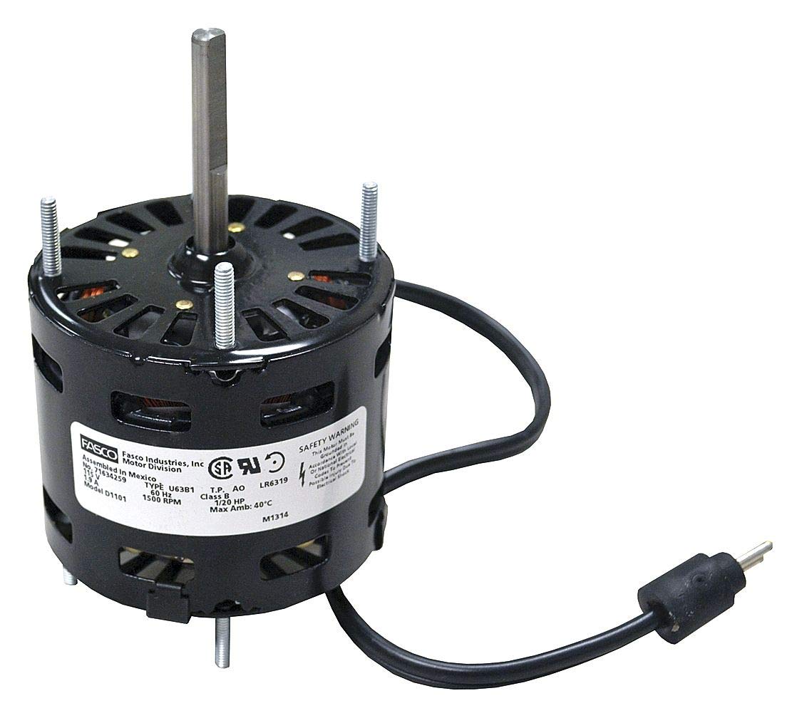 FASCO, D1101, HVAC Motor, OAO, 1/20 HP, 1500 rpm, 115V