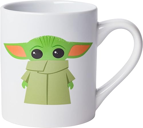 Miniatura 13 de Silver Buffalo Star Wars The Mandalorian Repeat Poses - Taza de café de cerámica estilo campista, 20 onzas Repetir Poses