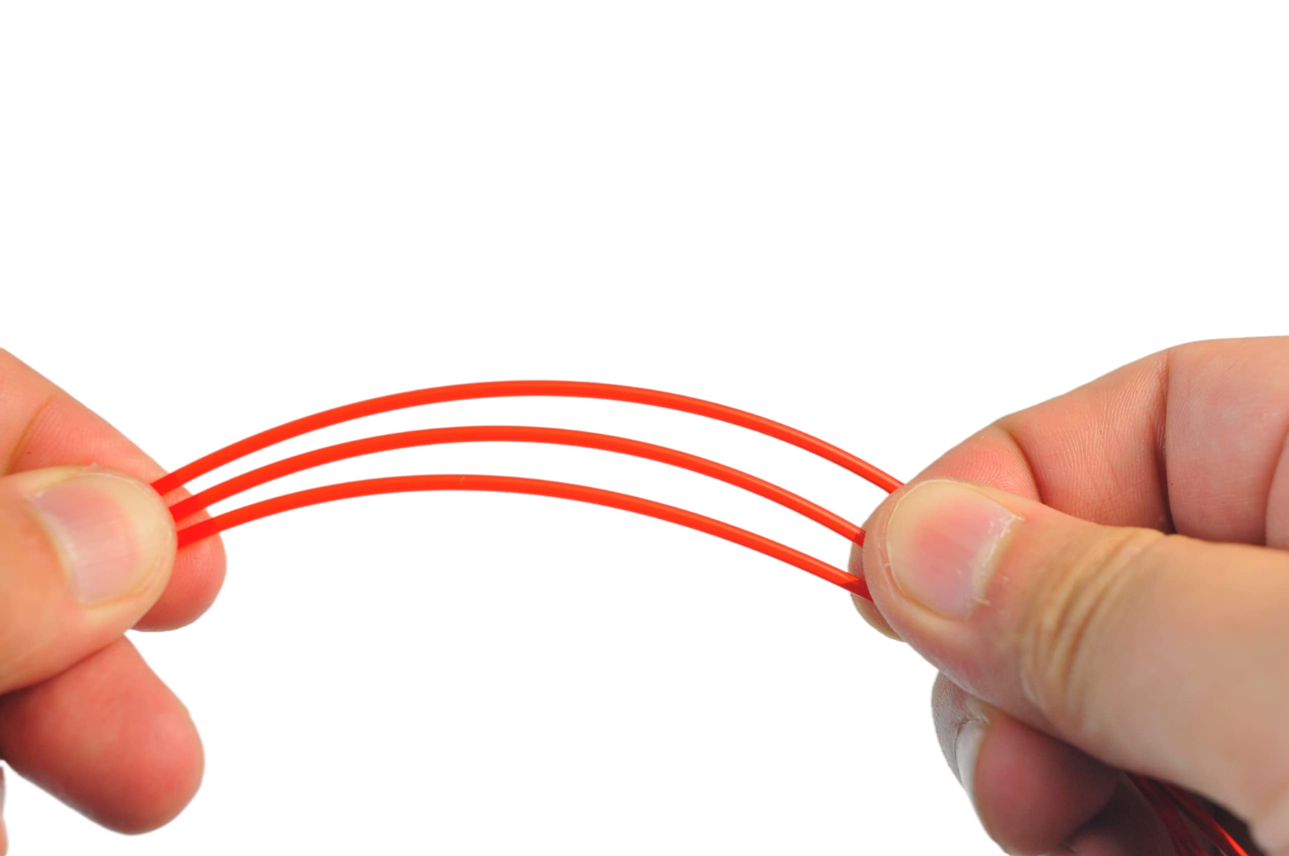 RANKI PETG-1KG 1.75 Filament pour imprimante 3D 1,75 mm, précision dimensionnelle +/- 0,03 mm, bobine de 1 kg (rouge transparent)