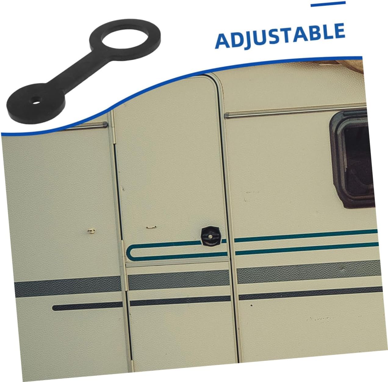 4pcs Rv Shower Door Latch Strap Trailer Door Lock for Campers Accessories Silicone Latch Easy Install