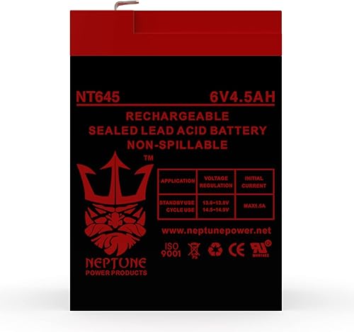 Neptune Replacement Ride-On Toy Battery for Peg Perego John Deere Farm Animals HAY Ride (IGED1065) 6V 4.5Ah SLA