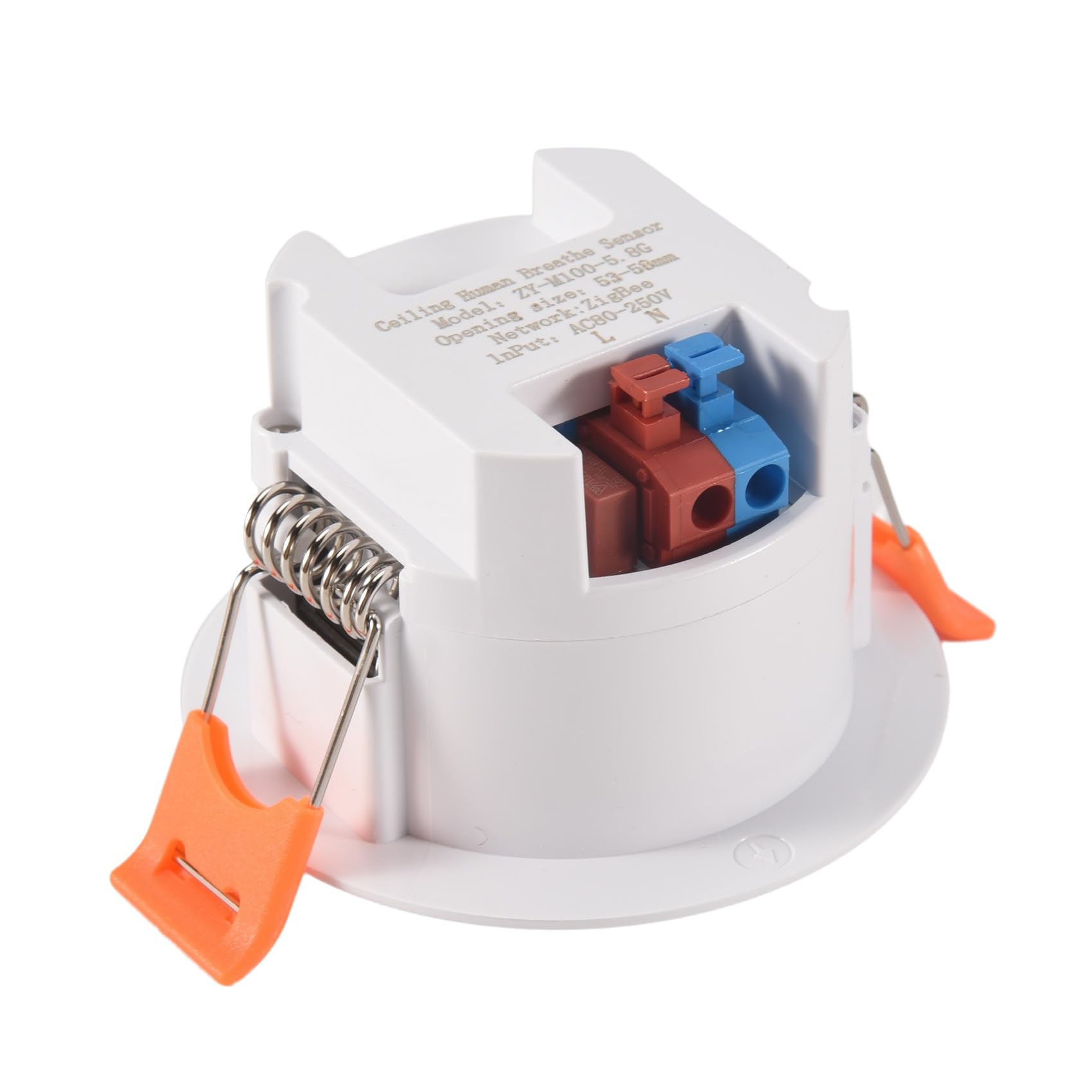 5X Sensor de Presencia Tuya ZigBee MmWave con Detección de Radar de Microondas de Luminancia Sensor de Movimiento PIR Montaje en Techo
