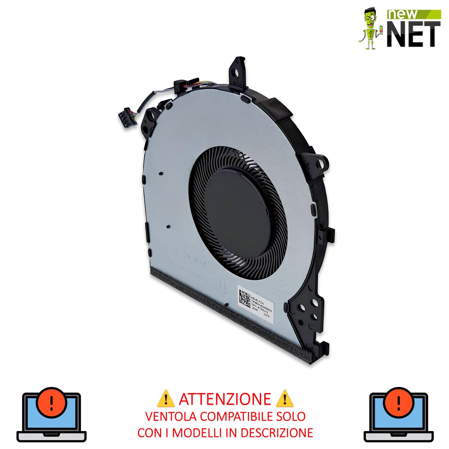 new net ® Replacement CPU Fan Compatible with ASUS F555DA F555L F555LB