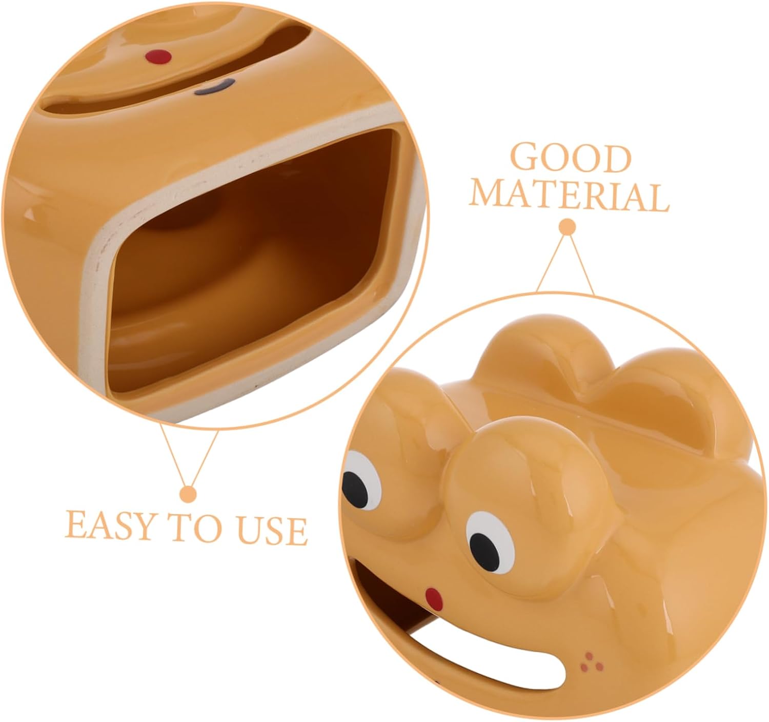 Cute Car Tissue Holder Ceramic Decorative Organizer for Daily Commutes image 3