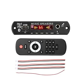 DC6-16V Bluetooth Decoder Board MP3 Player 2*30W 2 Channel Stereo Amplifier Car Integrated Module Multi-Purpose