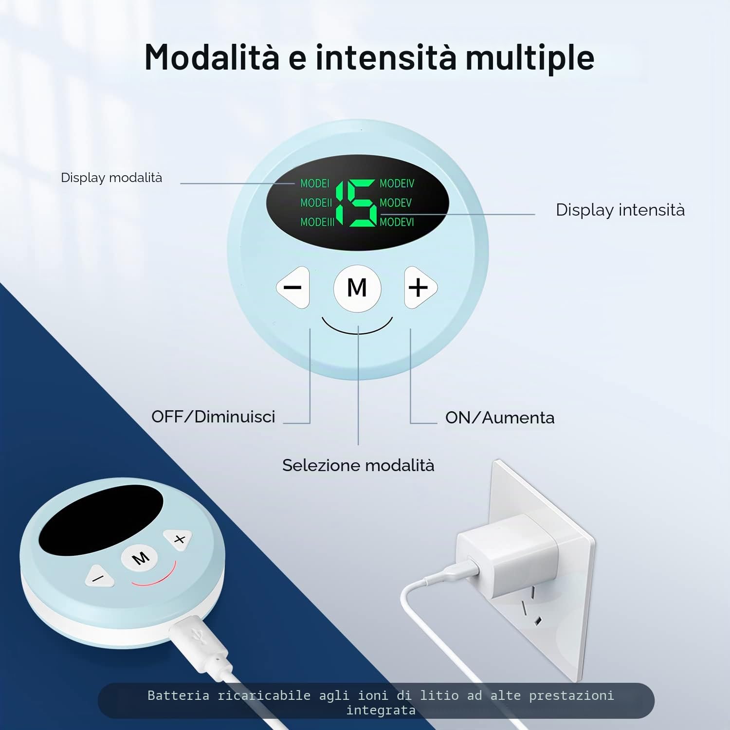 Cintura Elettrostimolatore, Elettrostimolatore Muscolare Addominali Elettrostimolatore, USB Addominale Tonificante Cintura, Adatta 62-124 cm di Vita