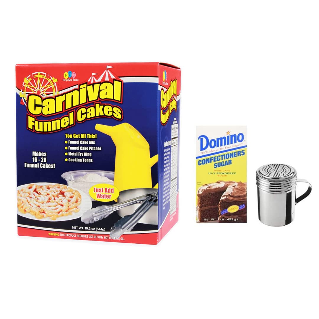 Funnel Cake Kit Deluxe Bundle Includes Funnel Cake Mix