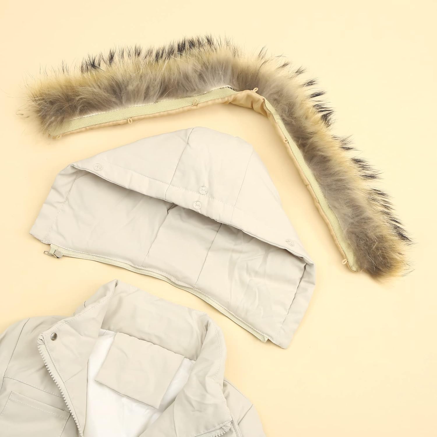 YALLET Baby Girls Boys Snowsuit, Infant Winter Clothes Toddler Kids Winter Warm Hooded Down Jacket Coat + Ski Bib Pants - Image 6