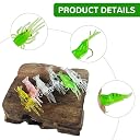 PROBEROS Fishing Lure Kit 20 Pcs 1.6in Shrimp Bait Freshwater Saltwater gallery image