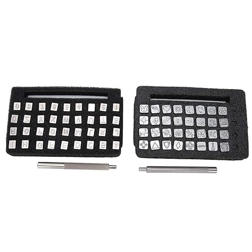 Miniatura 9 de Juego de punzones de sellos, letras del alfabeto, juego de troquelado para tallar, sellos en relieve, cuero, manualidades, herramientas de