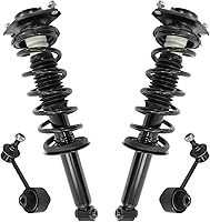 Vista 16 de Detroit Axle - Kit de puntales delanteros para Volvo C30 C70 S40 V50, 2 puntales muelle helicoidal 2 estabilizador, barra estabilizadora, enlaces