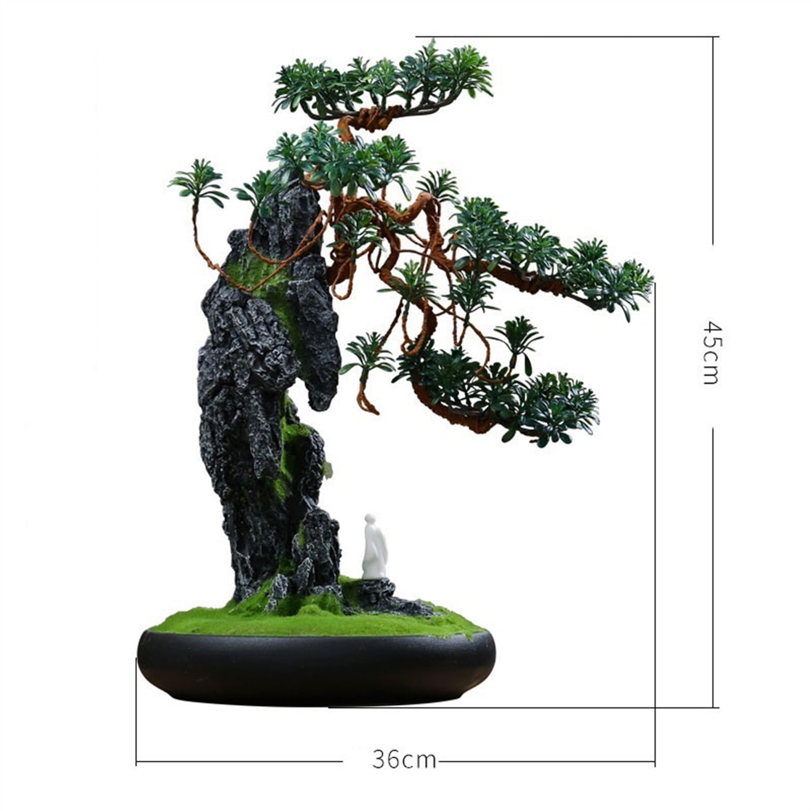 Sztuczne Bonsai Do Salonu, Dekoracyjne Rośliny, Symulacja Biurka Feng Shui, Zielone Bonsai Wysokiej Jakości Dekoracja Wnętrz, Symulacja Drzewa, Sztuczne Rośliny, Dekoracj,