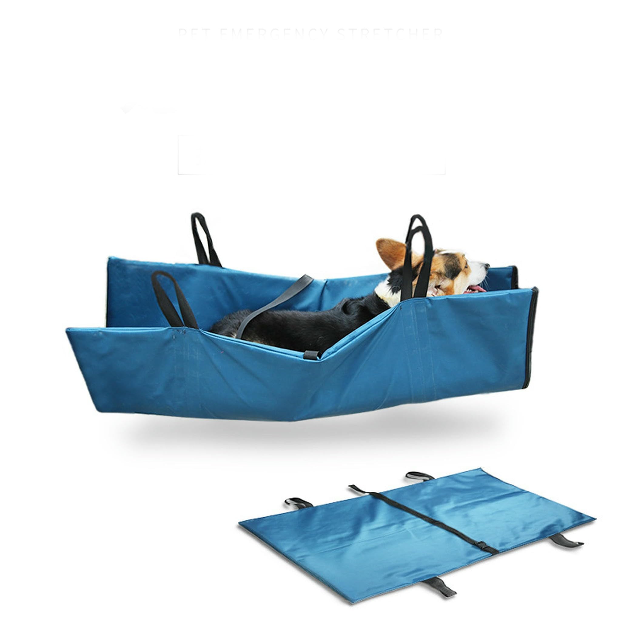 Articoli per Animali Domestici Pet Pieghevole Portatile Riutilizzabile First Aid Stretcher, Stretcher Barella di Emergenza Spessa E Rinforzata-Blu