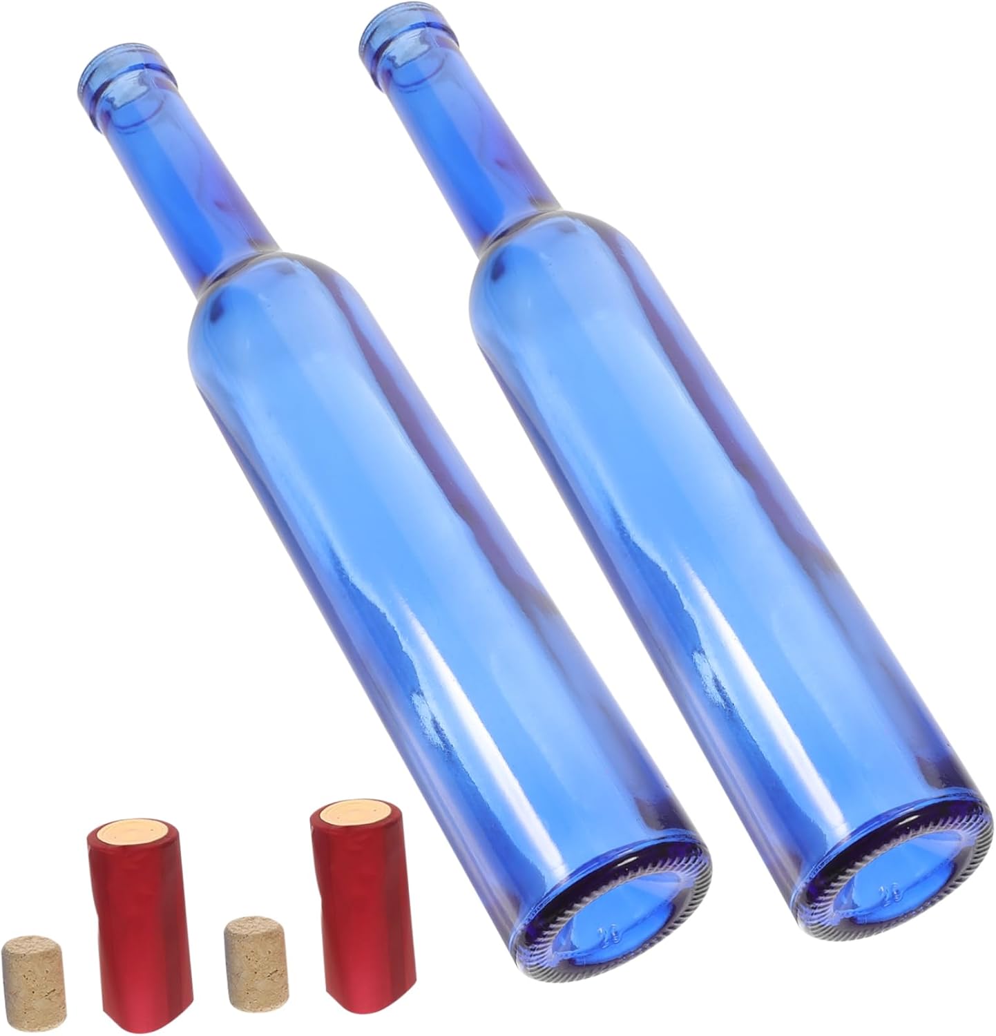 Decorative Empty Wine Glass Bottles 2 Pack Multifunctional Glass Wine Bottles for Decor/Flower Vase