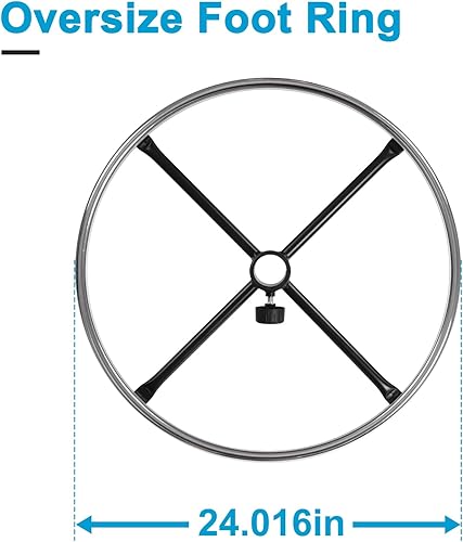 Miniatura 2 de BOLISS Anillo de pie de silla de dibujo de oficina ampliada, para sillas de hogar y oficina, capacidad de peso de 250 libras - chapado