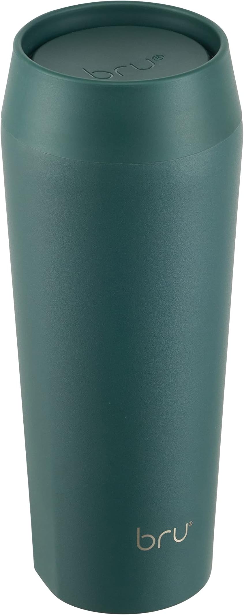 bru Travel - Insulated Coffee Cup Travel Mug for Hot Drinks, Leakproof, Ceramic Lined (460ml, Aranya Green)