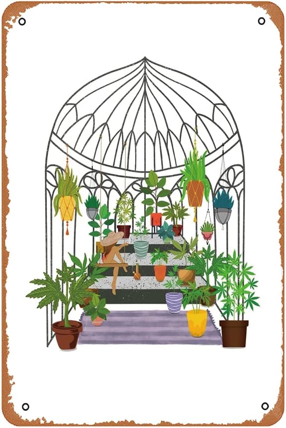 Mary Janes Garden Fun retro movie metal logo family kitchen fashion bar caf é club cave wall decoration farm logo rural 8 X 12 inches