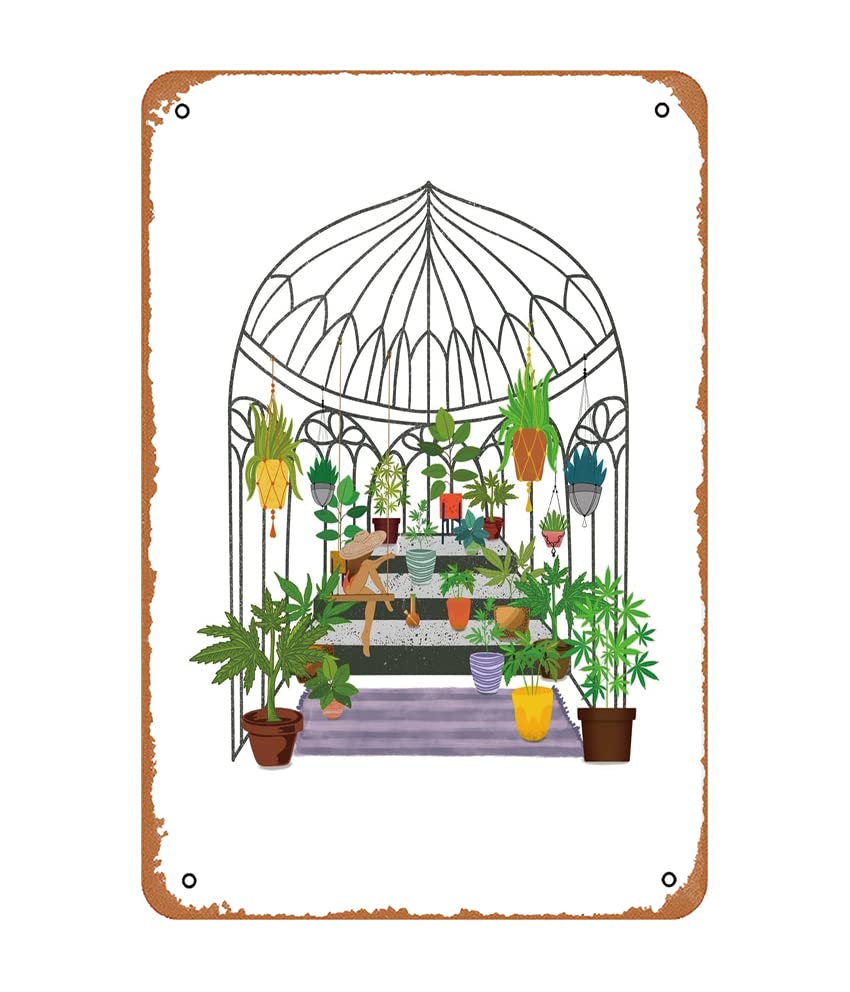 Mary Janes Garden Fun retro movie metal logo family kitchen fashion bar caf é club cave wall decoration farm logo rural 8 X 12 inches