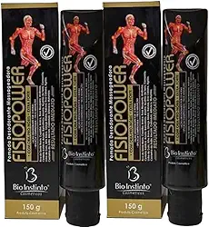 KIT com 2 Unidades Pomada Massageadora FISIOPOWER 150g BIO INSTINTO