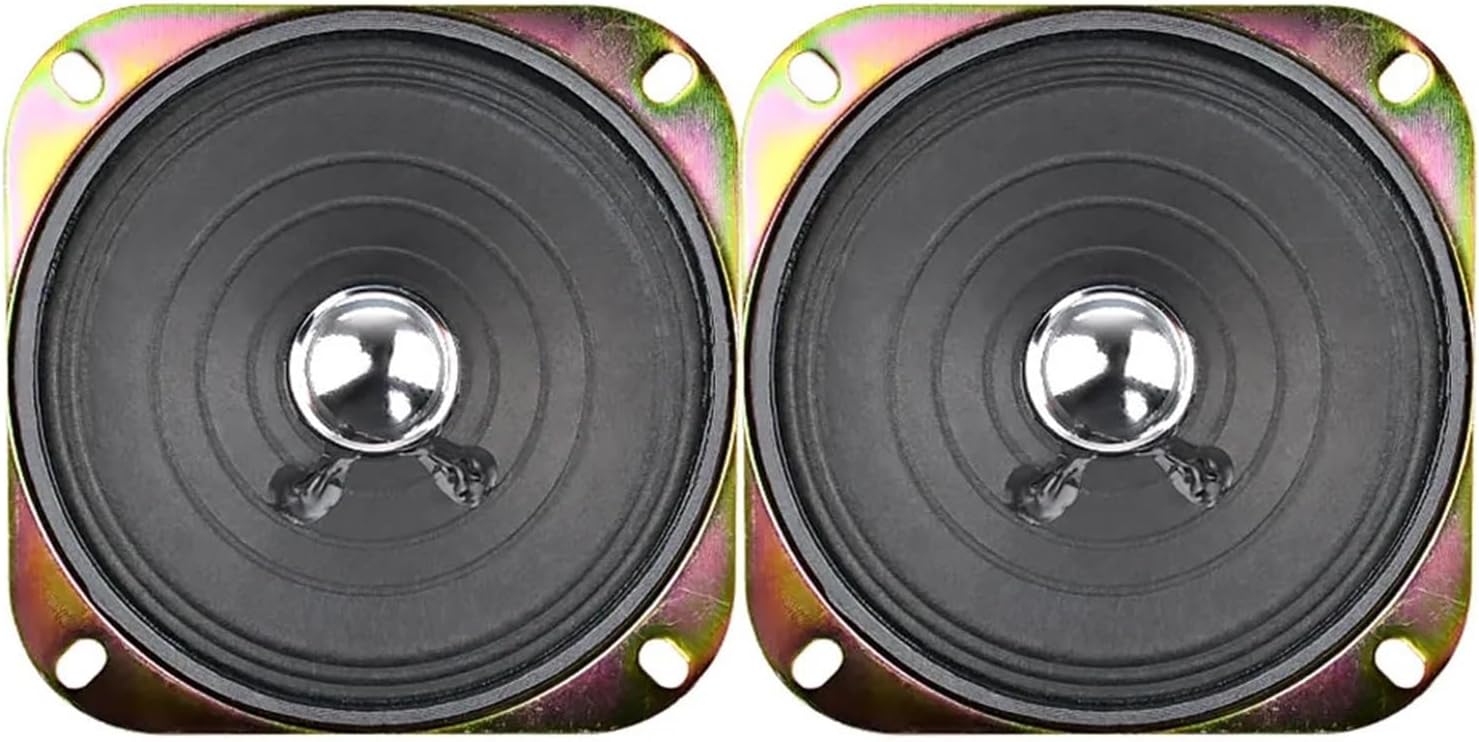 2Pcs 4 Inch Portable Audio Speakers Column Full Range Music Sound Speaker 8 Ohm 5 W Loudspeaker