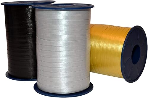 Miniatura 2 de Morex Ribbon 2533PK-914 - Cinta rizadora de 316 pulgadas x 1500 yardas (paquete de 3) cinta patriótica para envolver regalos, decoraciones