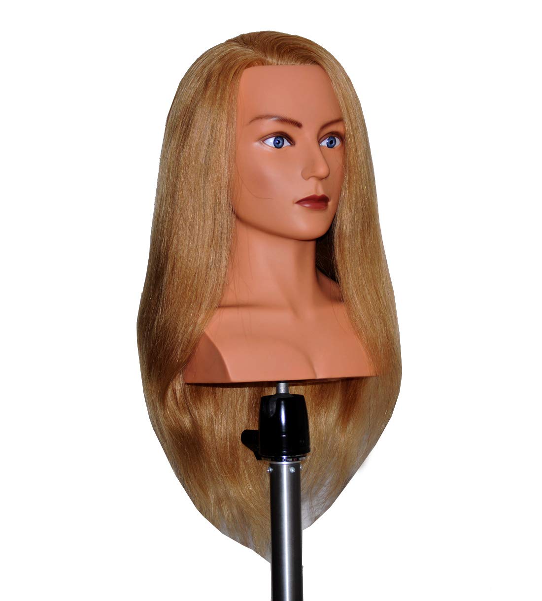 Bellrino 24" Cosmetology with shoulder 100% Human Hair Mannequin Manikin Training Head - LAYLA