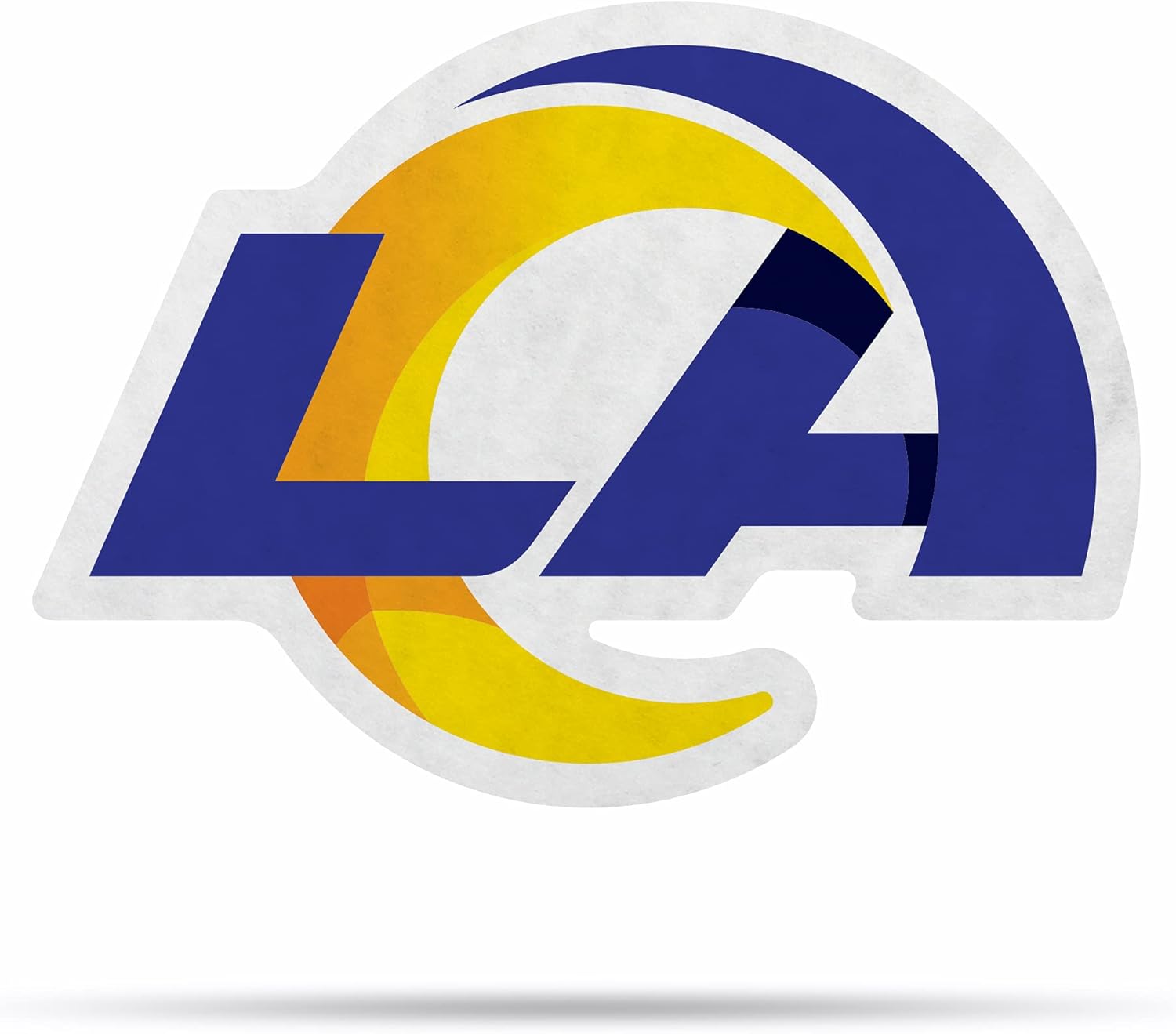 Rico Industries NFL Los Angeles Rams Classic Team Logo Shape Cut Pennant - Home and Living Room Décor - Soft Felt EZ to Hang : Sports & Outdoors