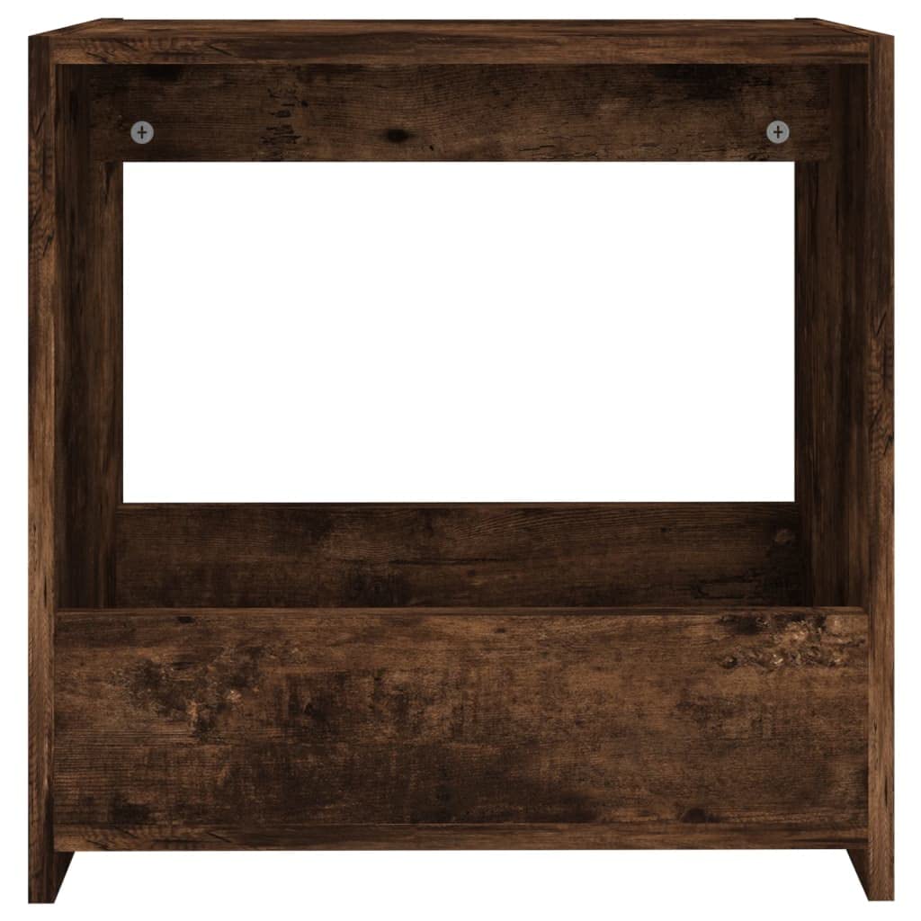 Beistelltisch Räuchereiche aus Holzwerkstoff 50 x 26 x 50 cm, Couchtisch mit Ablagefach für Wohnzimmer, Schlafzimmer, Flur, Sofa, Bett und dekorative Ecken