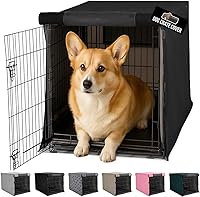 Vista 36 de GORILLA GRIP Fundas para jaulas para perros compatibles con jaulas de perro de Yaxa Basics, todos los lados abiertos, cubierta de privacidad