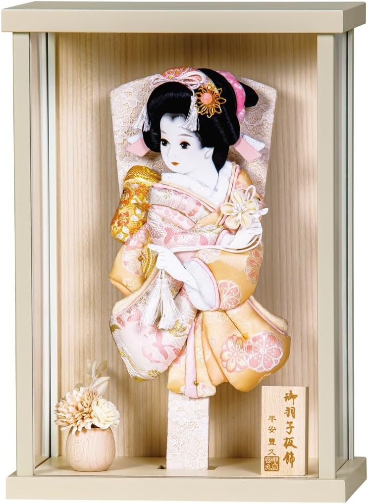 アクリルケース羽子板 羽子板 アクリルケース花梨刺繍13号・サイズ