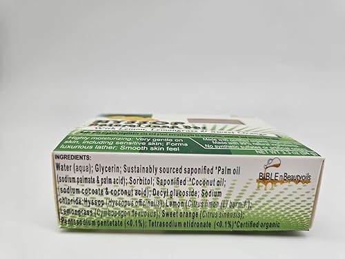 Miniatura 2 de Cleanse Me With Hyssop - Barra de jabón natural de hierba, infundida con hisopo, caléndula, extractos de té verde y fragancia ámbar para una