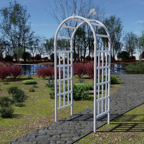 Fencetech 41" W X 86" H Vinyl Arbor, Vinyl Arch, Garden Arch Arbor For Outdoor, Yard, Garden, Climbing Plants - White #TOP5