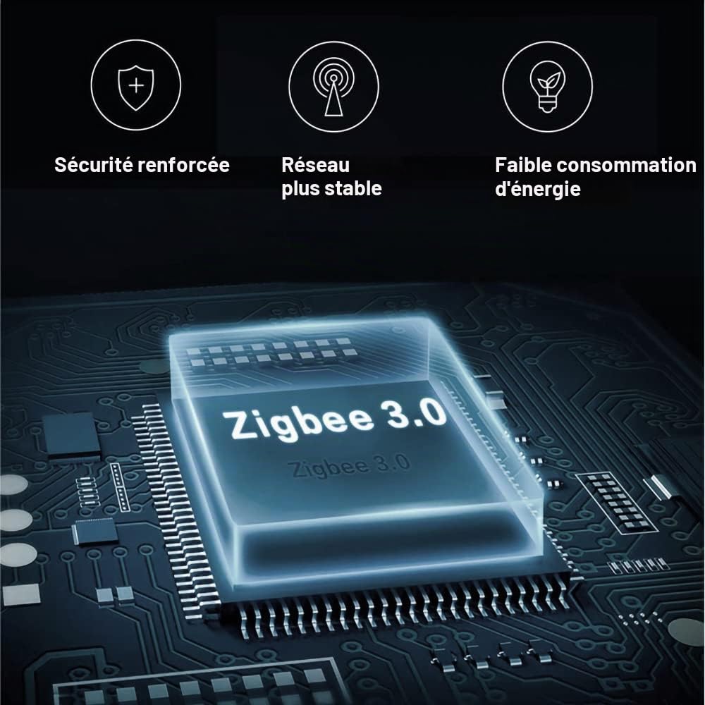 KETOTEK Passerelle Tuya WiFi ZigBee 3.0 Bluetooth Gateway Hub Sans Fil, Smart Life APP Commande, Uniquement pour Appareils Compatibles Tuya