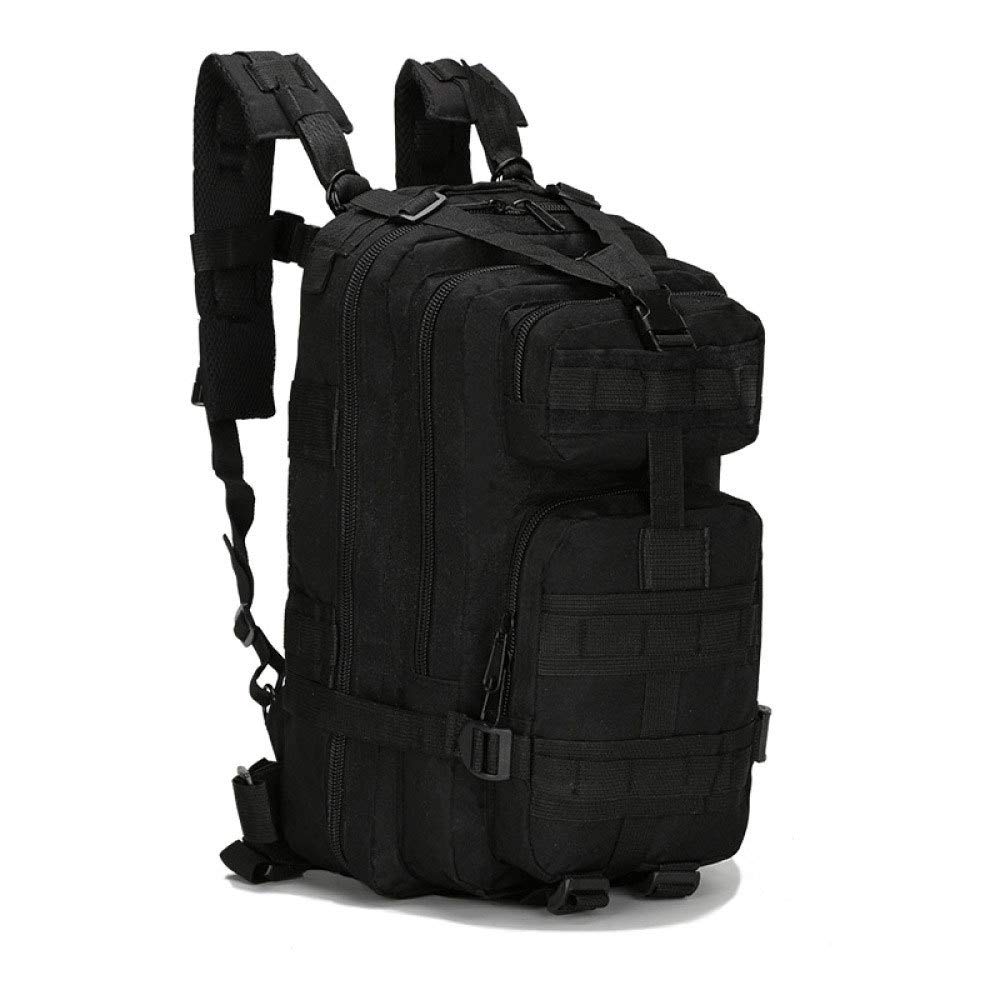 MASII Tactical Backpack Military Bag Outdoor Hiking Camping Hunting Travel Bag -25L,Black