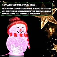 Vista 5 de Árbol de Navidad LED con luces brillantes multicolor con alimentación USB y ventosa para escritorio, luces LED brillantes para mini de 5 pulgadas, 7