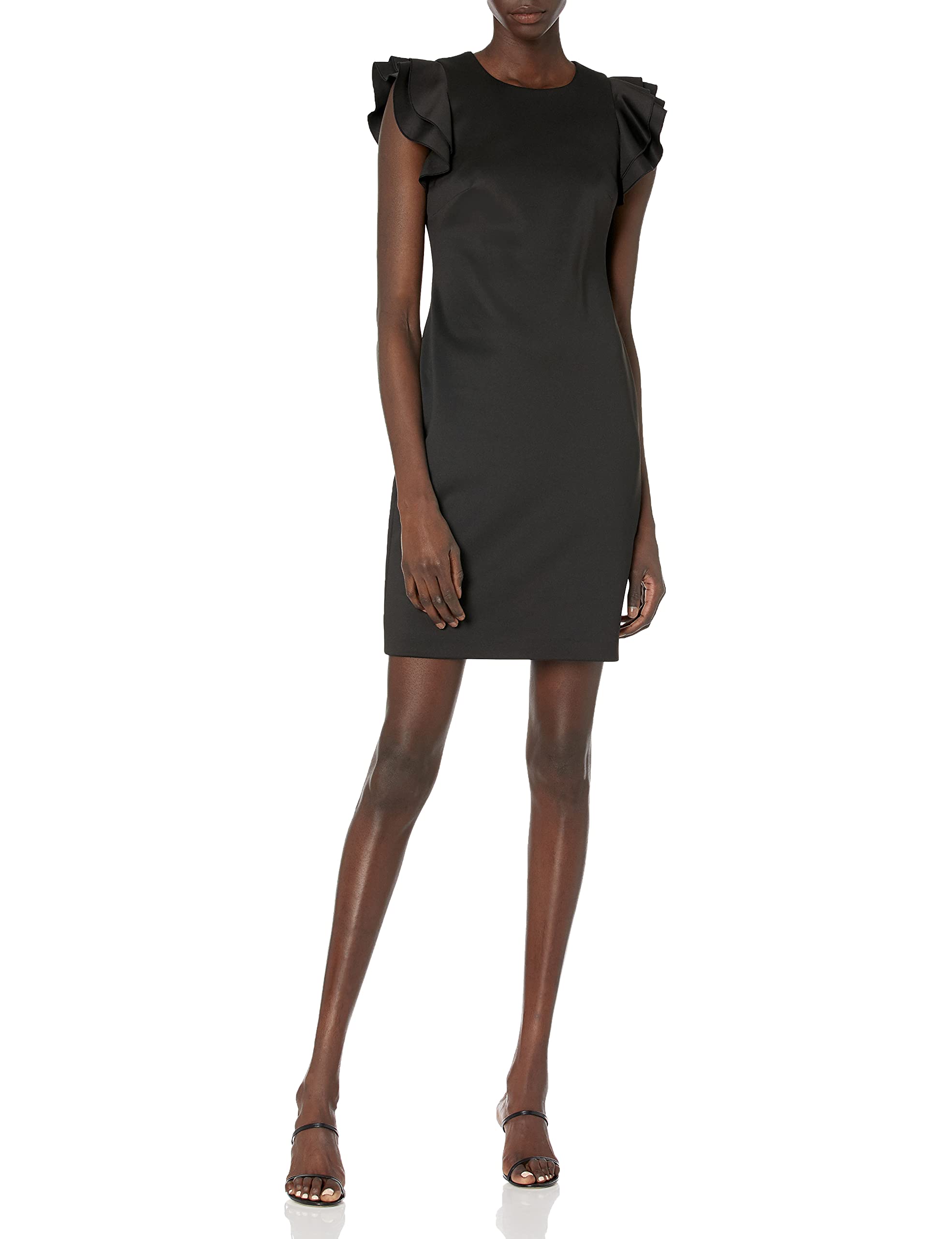 Flutter Sleeve Scuba Dress 