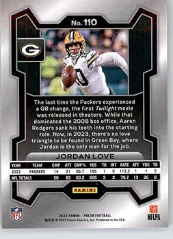 PANINI NFLカード SELECT PRIZM TIM BOYLE GREEN BAY PACKERS 11/35 #2 送料無料 中古 IT1 Amazon.com: 2023 Panini Prizm Football #110 Jordan Love