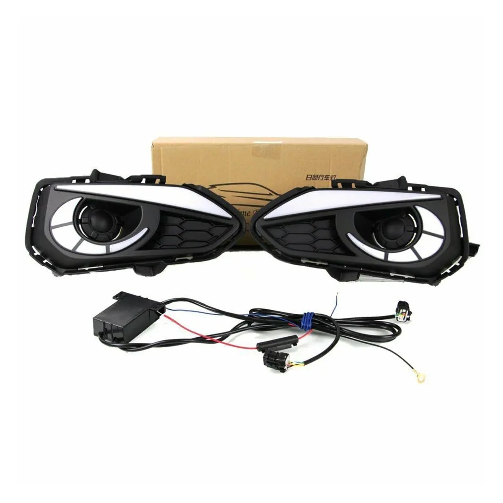 XCZPRKMXY LED DRL Daytime Running Light Front Bumper Fog Lamps with Turn Signal Accessories 2018 2019 2020