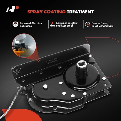 Miniatura 5 de A-Premium Conjunto de Elevador de Neumático de Repuesto Cabrestante Portador Soporte Compatible con Ford F150 1997-2003, F250 1997-1999, F250 HD,