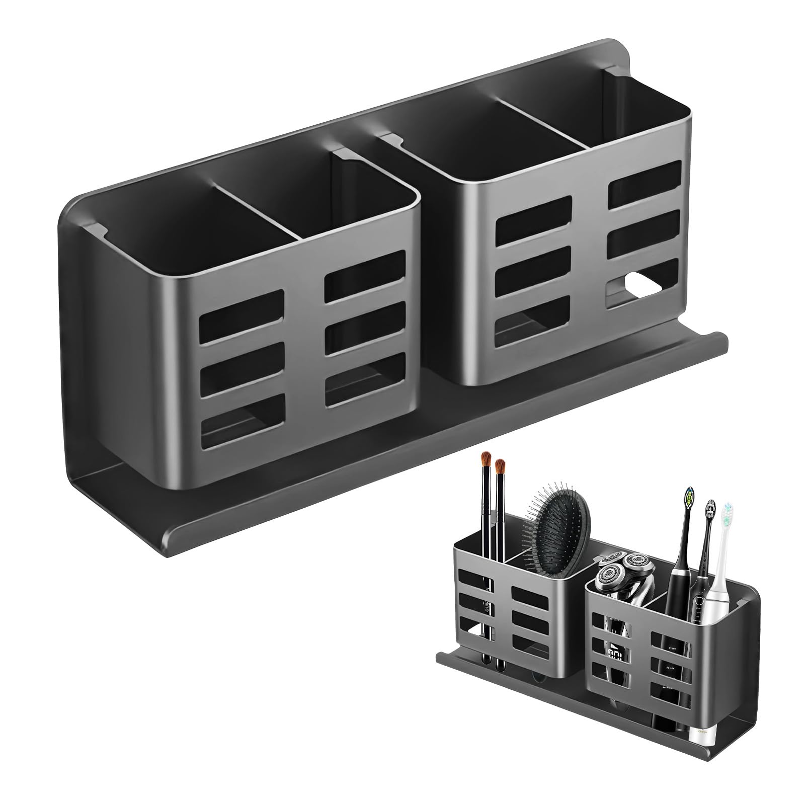 Porte-brosse à dents électrique avec trou de drainage pour vasque ordonnée